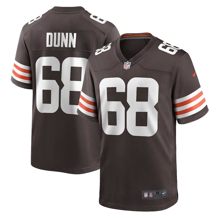 Men Cleveland Browns #68 Michael Dunn Nike Brown Game NFL Jersey
